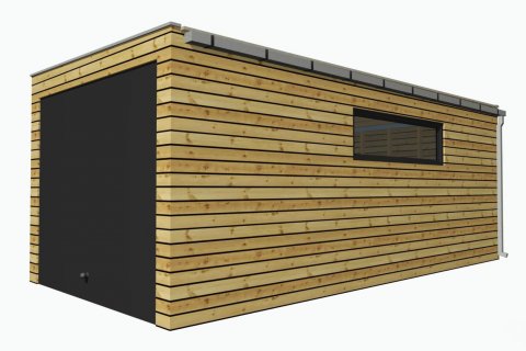 Dřevěná garáž 6,3x3 m