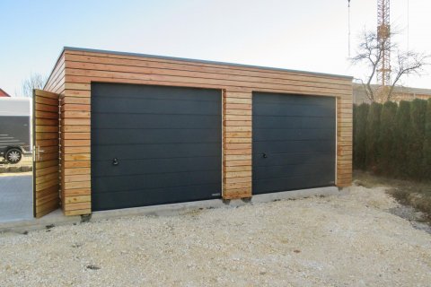 Dřevěná dvojgaráž 6,3x6 m