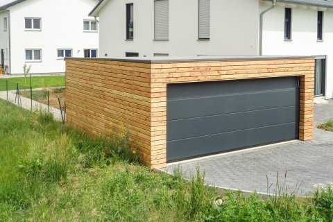 Montovaná dvojgaráž se společnými vraty 5,7x6,3 m