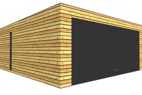 Montovaná dvojgaráž se společnými vraty 5,7x6,3 m