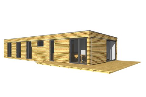 Modulový dům 18 x 6 m